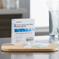 microscope slide mckesson 25 x 75 x 1 mm extra frosted end packaging type box