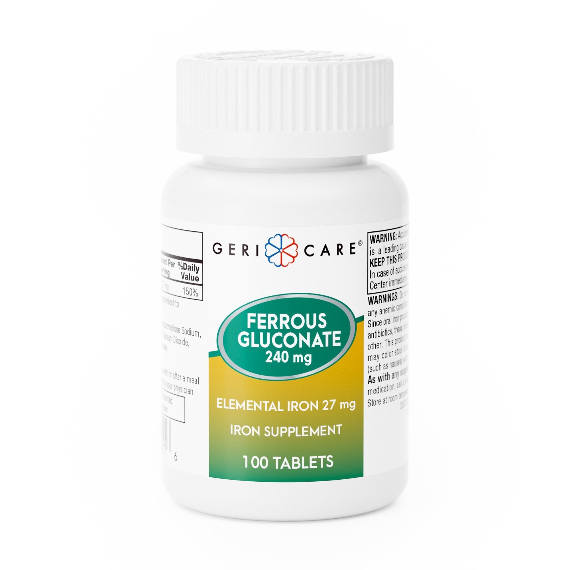 Mineral Supplement Geri Care Iron 240 mg Strength Tablet 100 per Bottle