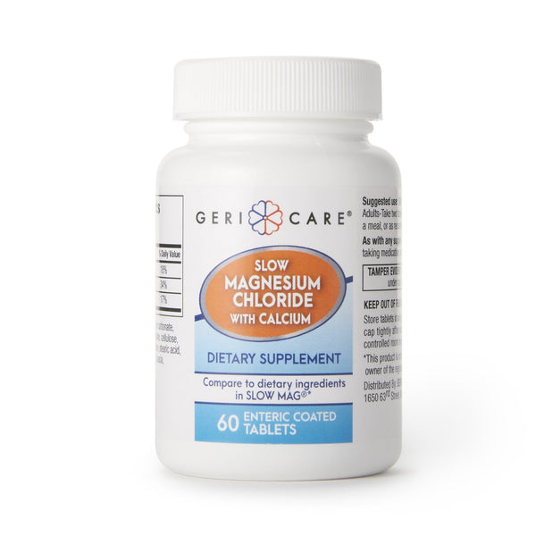 Mineral Supplement Geri-Care® Calcium / Magnesium Chloride 236 mg - 142 mg - 400 mg Strength Tablet 60 per Bottle