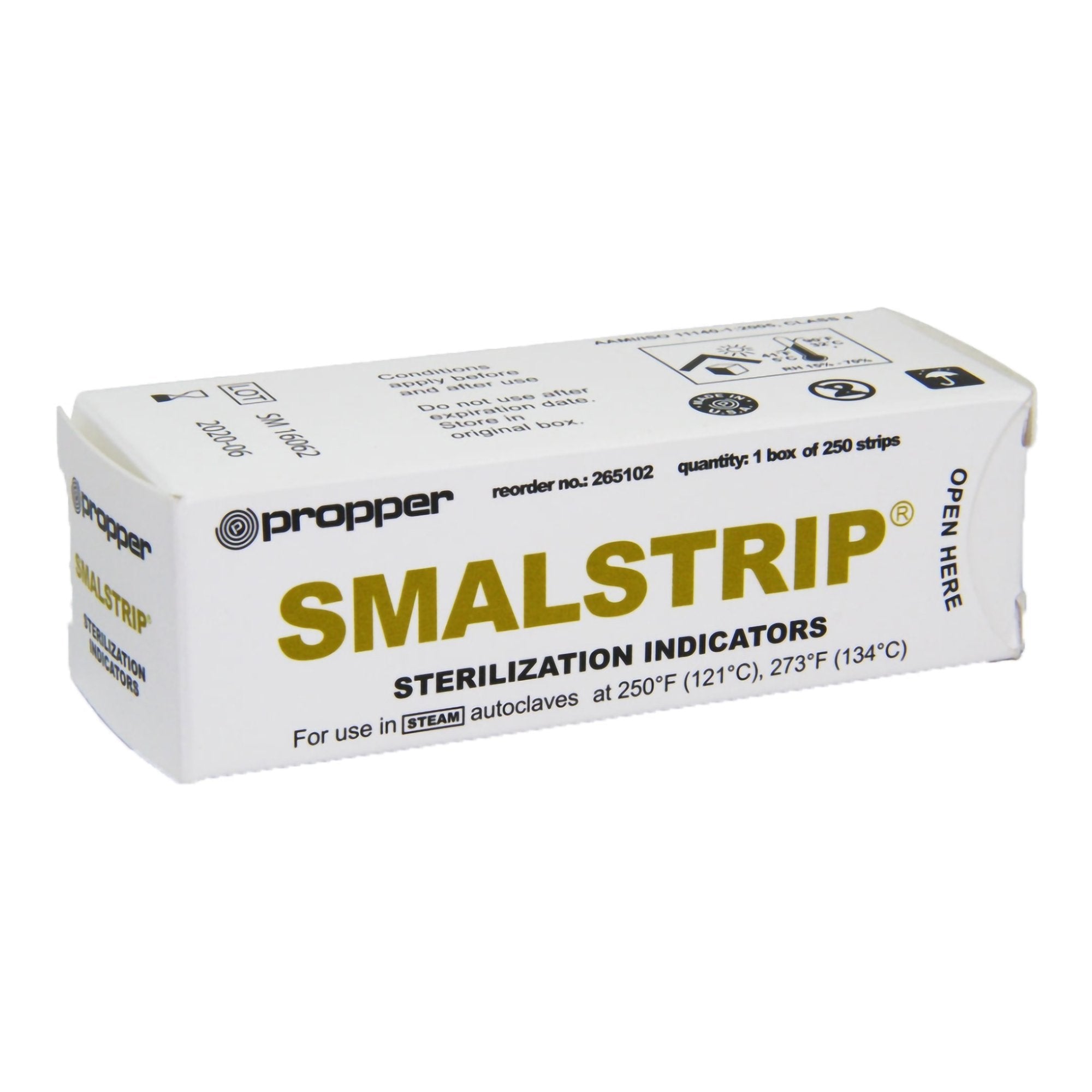 Smalstrip® Sterilization Chemical Indicator Strip Steam 4 Inch