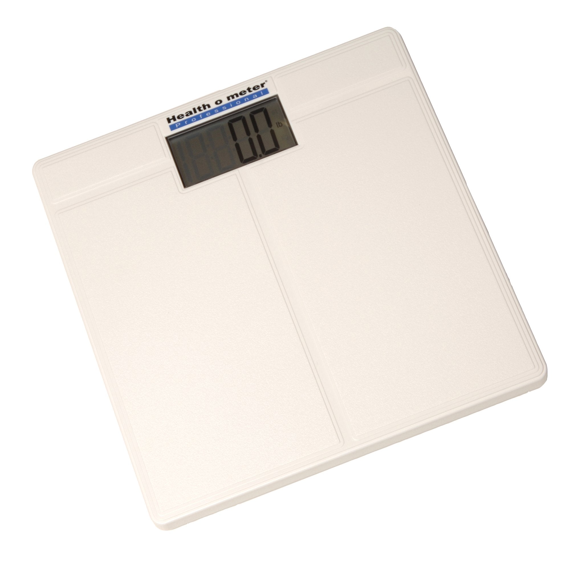 Floor Scale Health O Meter LCD Display 397 lbs. / 180 kg Capacity White Battery Operated, Packaging Type- Case