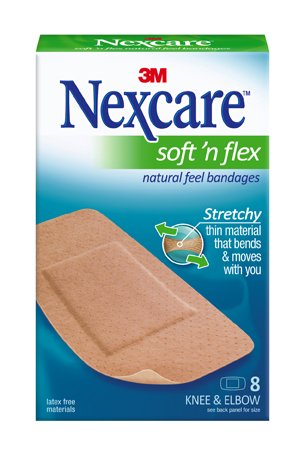 Adhesive Strip Nexcare Soft 'n Flex 2 X 4 Inch Fabric Rectangle Tan Sterile, Packaging Type- Box