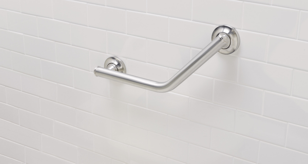 moen angled grab bar 16 brushed nickel