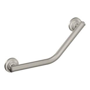 moen angled grab bar 16 brushed nickel