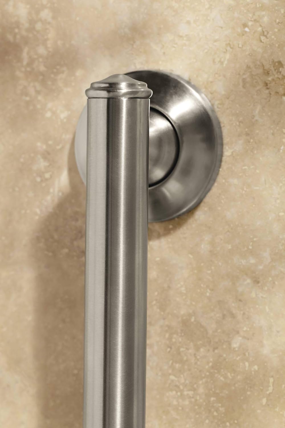 moen elegance grab bar 24 old world bronze w grip pads