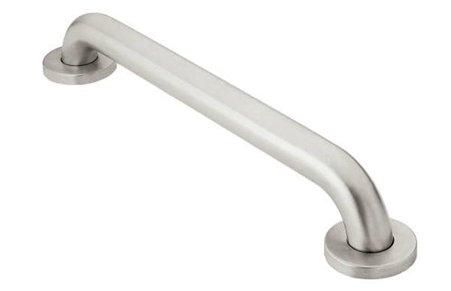 Moen Grab Bar  18  Securemount Stainless Steel  Cnceald Scrws   All Care Store