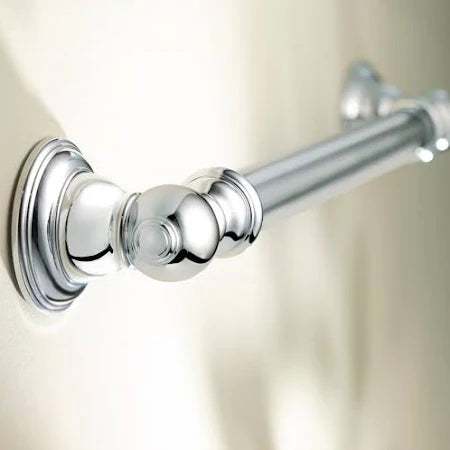 moen kingsley chrome grab bar 1 25 x 24