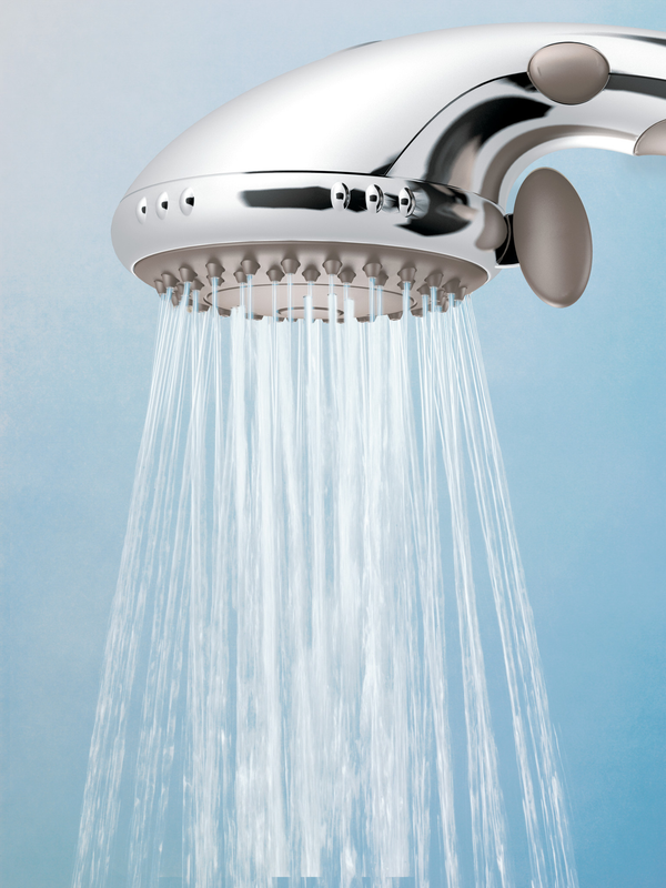 moen shower head hand held w pause control chrome finish