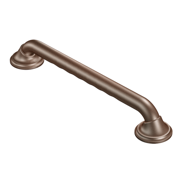 moen ultima grab bar 24 old world bronze w curl grip