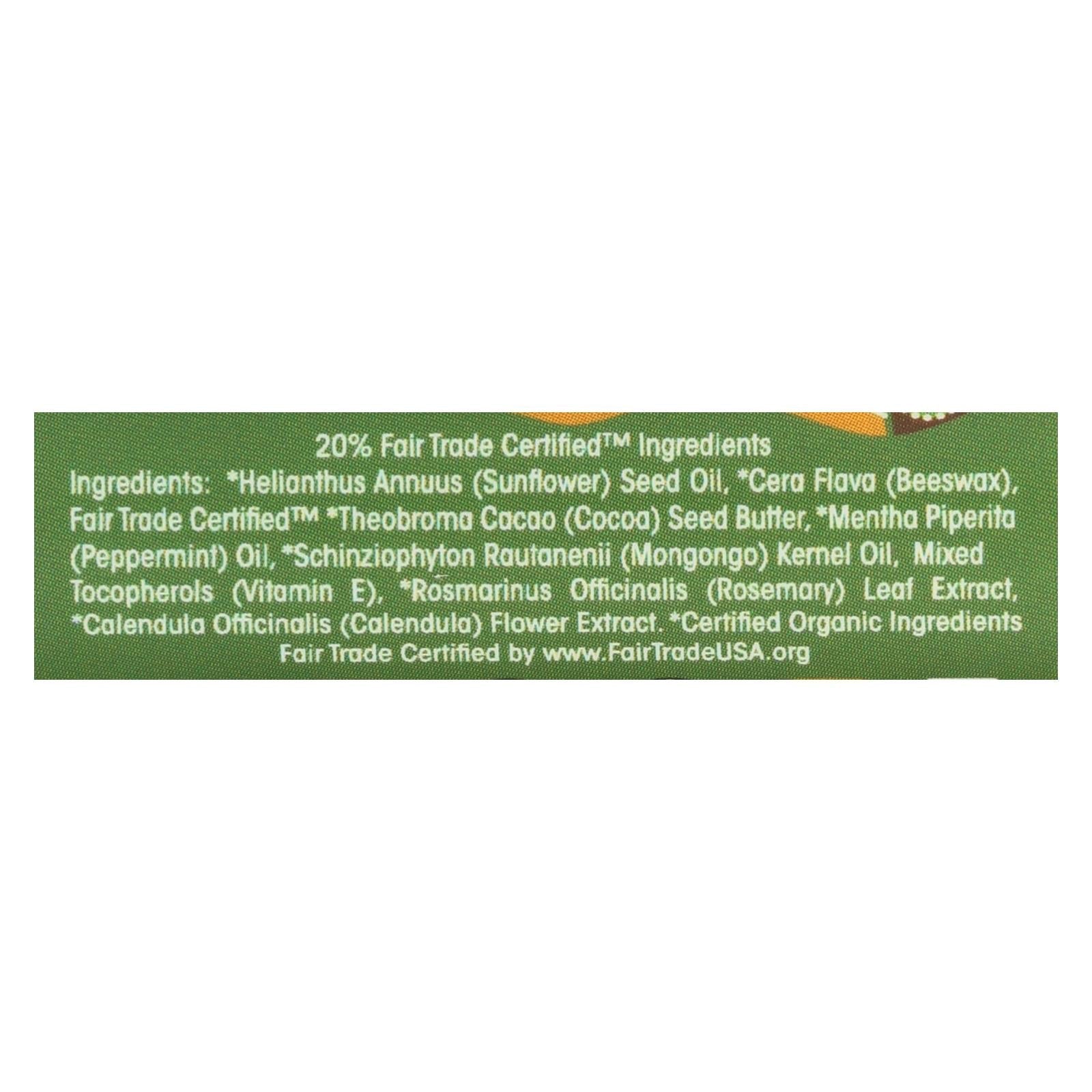 mongo kiss display center lip balm organic eco lips peppermint 25 oz case of 15