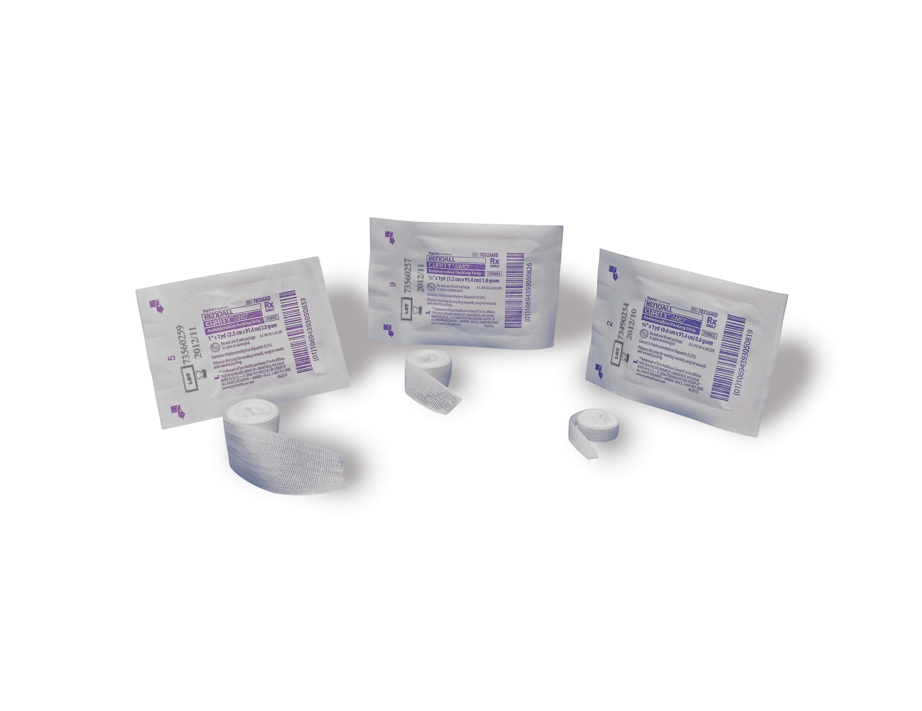 Wound Packing Strip Curity™ AMD™ Polyhexamethylene Biguanide (PHMB) s/b PHMB 1 Inch X 1 Yard Sterile