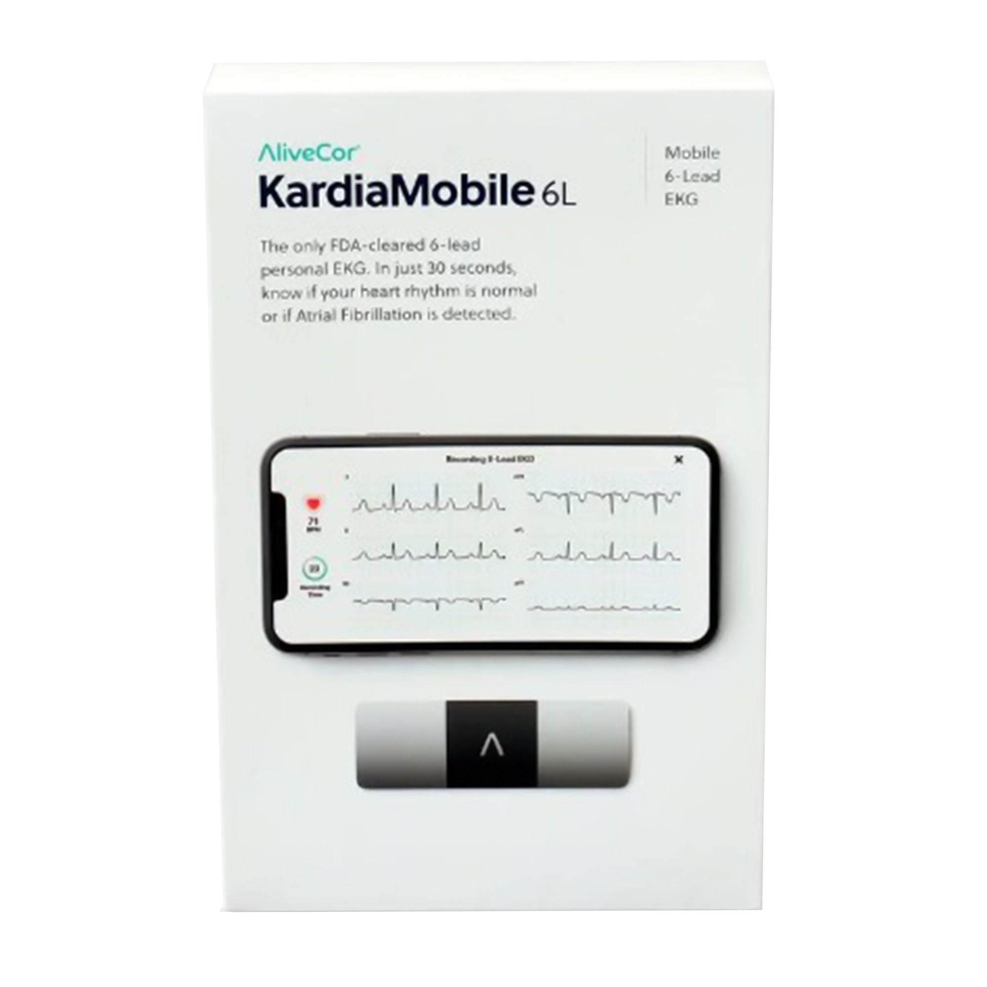 Electrocardiograph KardiaMobile® Card Battery Operated Smart Phone Display Resting