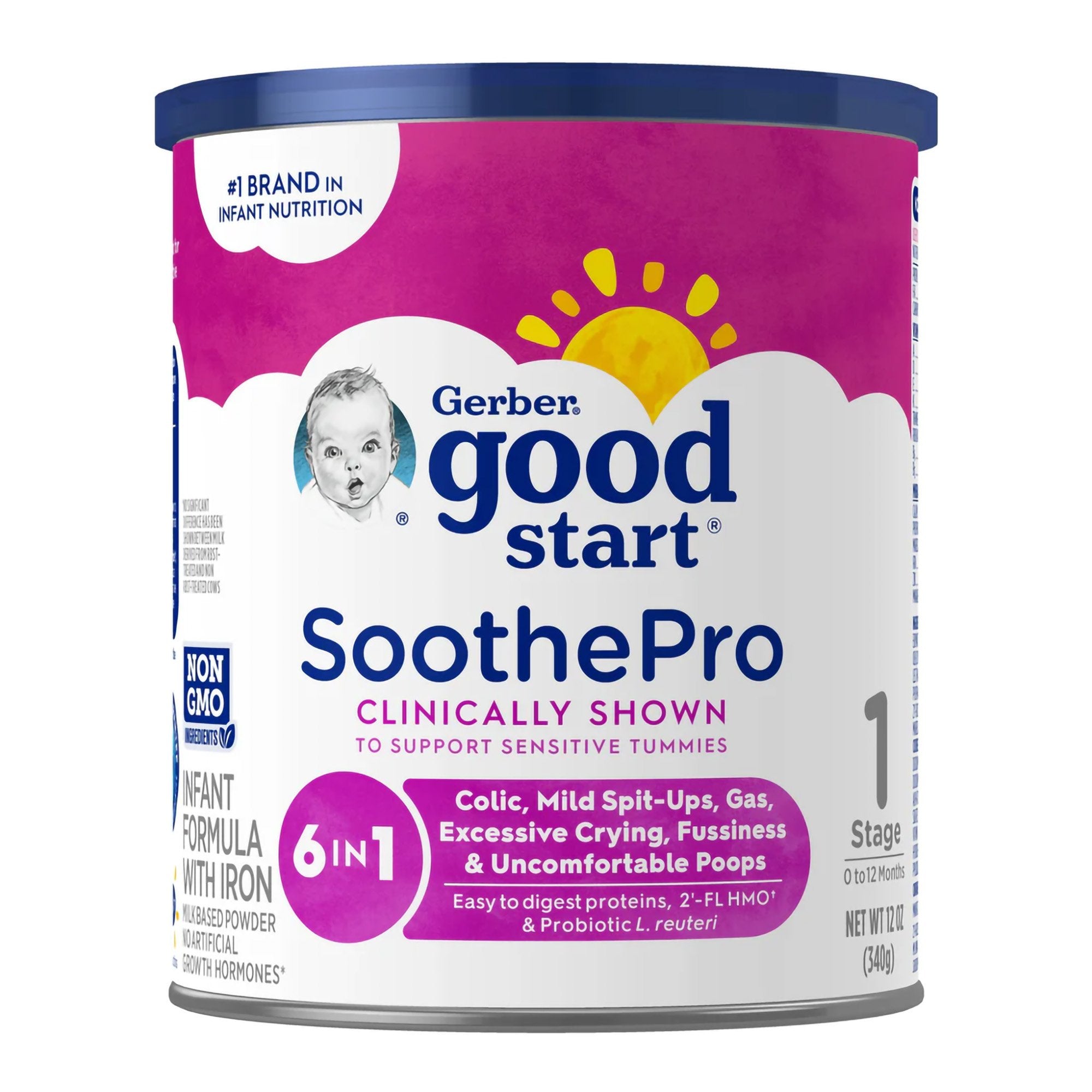 Infant Formula Gerber® Good Start® SoothePro Unflavored 12 oz. Can Powder Iron