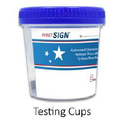 Drugs of Abuse Test Kit First Sign AMP, BAR, BUP, BZO, COC, mAMP/MET, MDMA, MTD, OPI, OXY, PCP, THC 25 Tests CLIA Waived, Packaging Type- Box