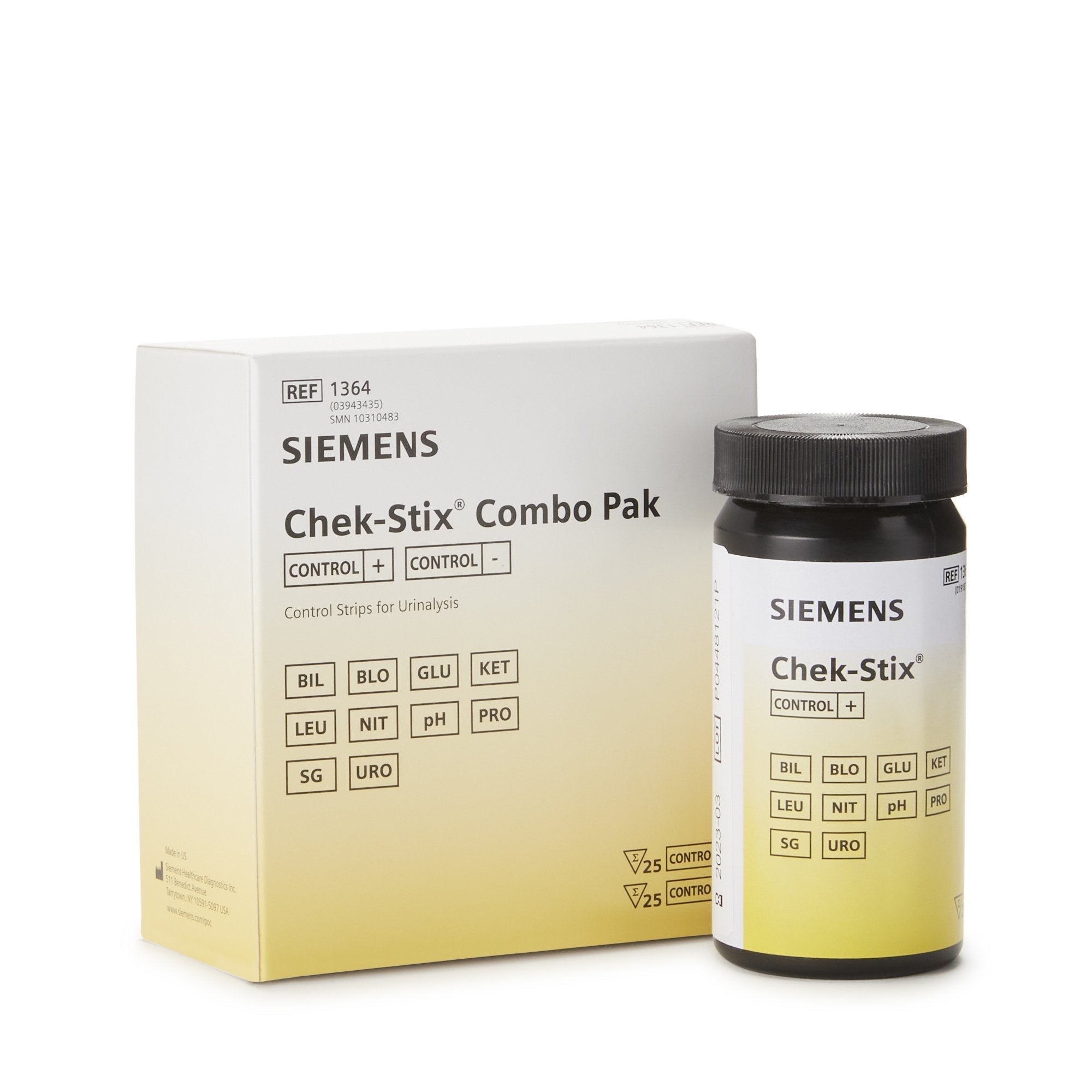 Multi Analyte Control Set Chek Stix Urinalysis Positive Level / Negative Level 50 per Bottle