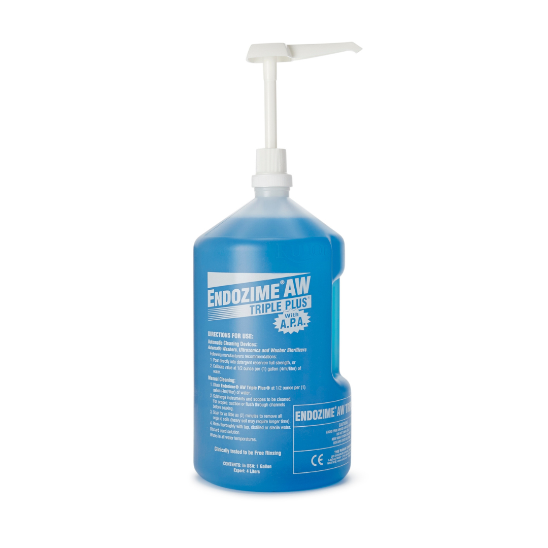 Multi Enzymatic Instrument Detergent Endozime AW Triple Plus with APA Liquid 1 gal. Jug Tropical Scent