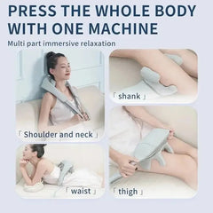 multifunctional massage shawl cervical spine and back massager heating and kneading trapezius muscle charging back buckle type