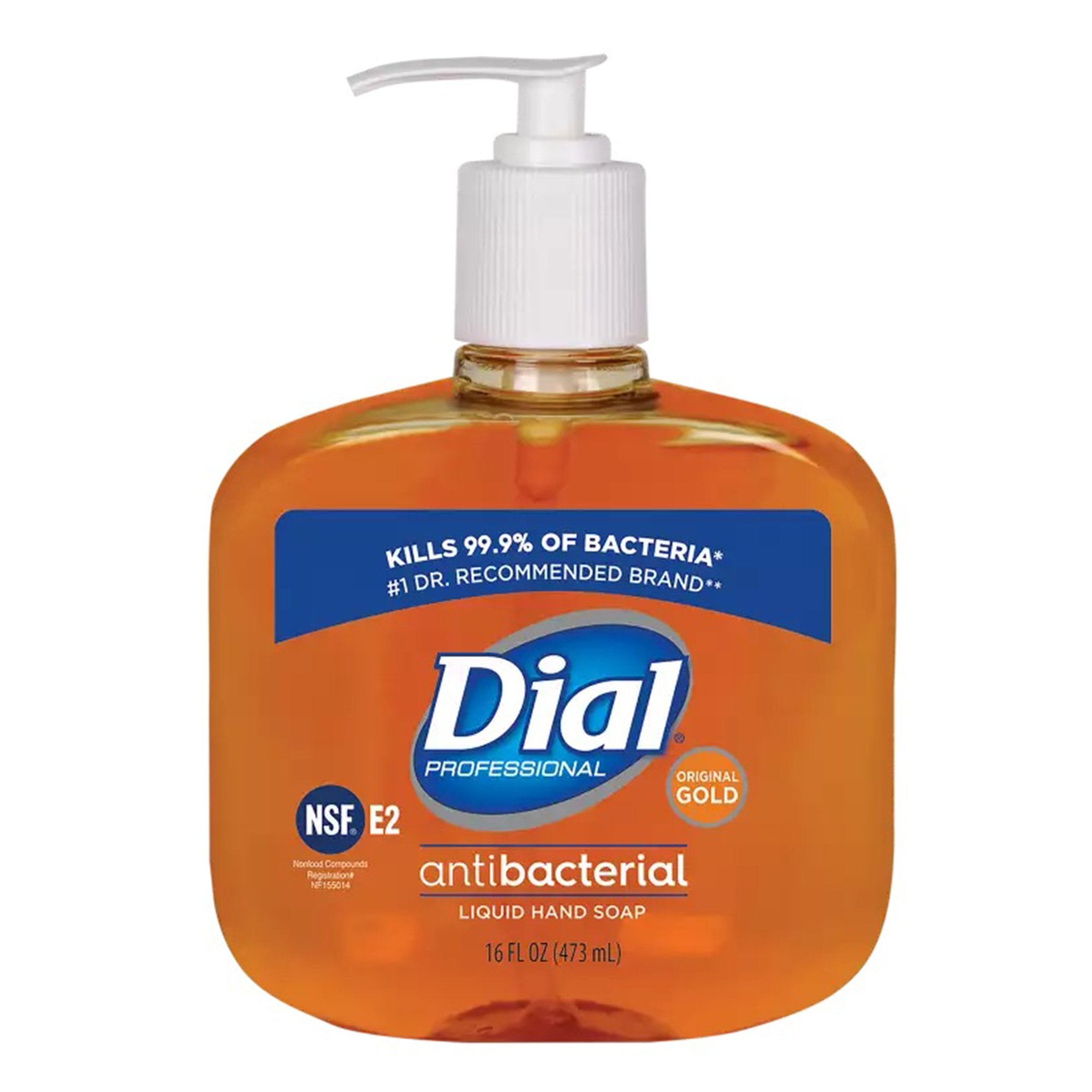 Antimicrobial Soap Dial Gold Liquid 16 oz. Pump Bottle Scented, Packaging Type- Case