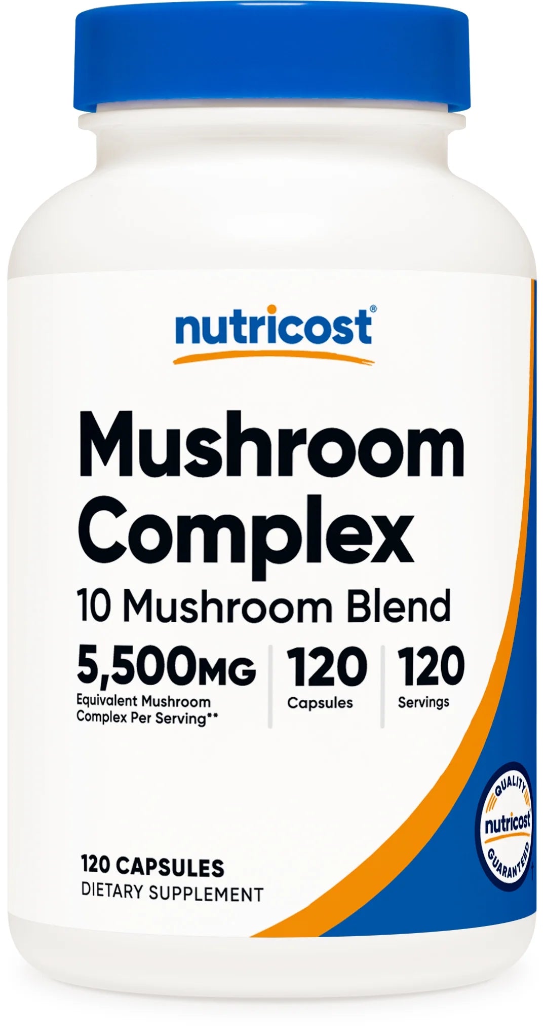 Mushroom Complex Supplement, 120 Capsules   10 Mushroom Blend   Supplement