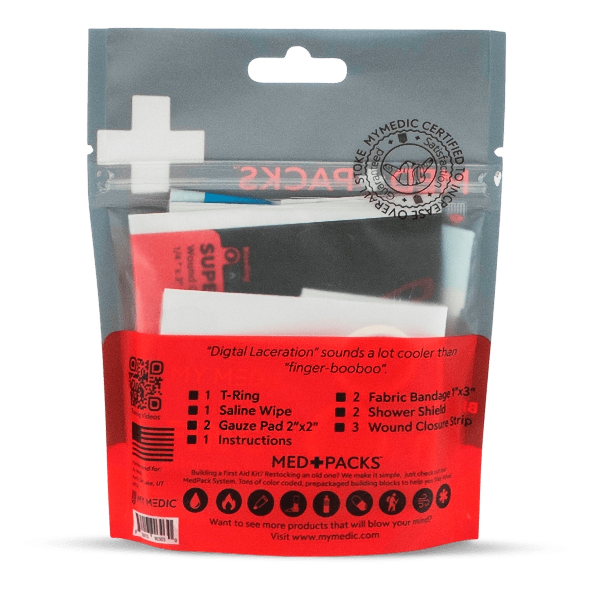my medic med packs first aid kit for finger cuts emergency supplies in portable pouch my medic med packs finger cut first aid kit mk1207746ea