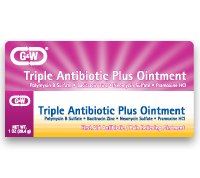 First Aid Antibiotic with Pain Relief G & W® Ointment 30 Gram Tube