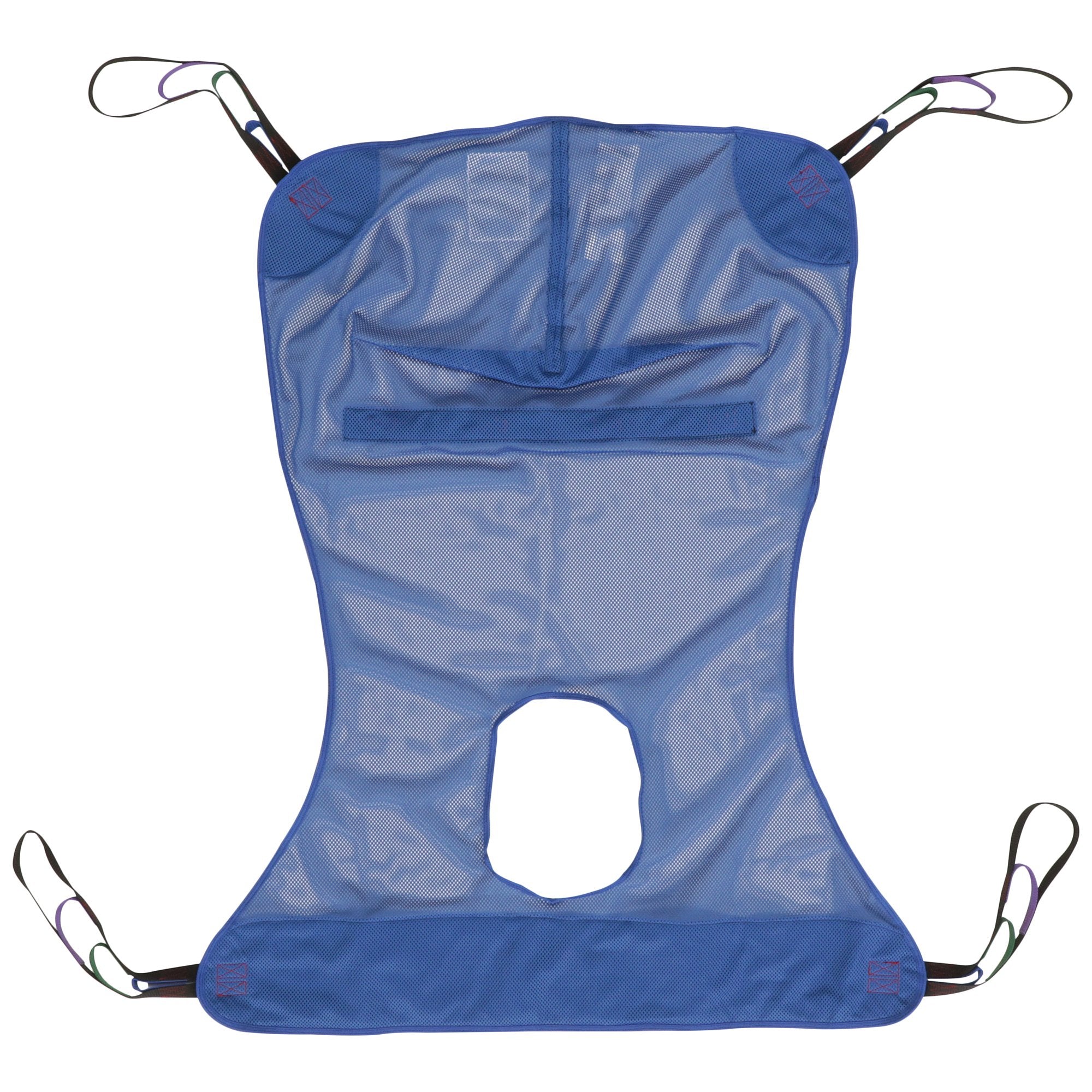 Full Body Commode Sling McKesson 4 or 6 Point Cradle Without Head Support Extra Large 600 lbs. Weight Capacity, Packaging Type- Each