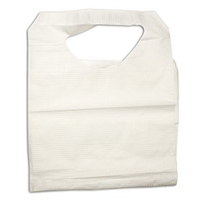 Bib Dynarex Tie Closure Disposable Poly / Tissue, Packaging Type- Case