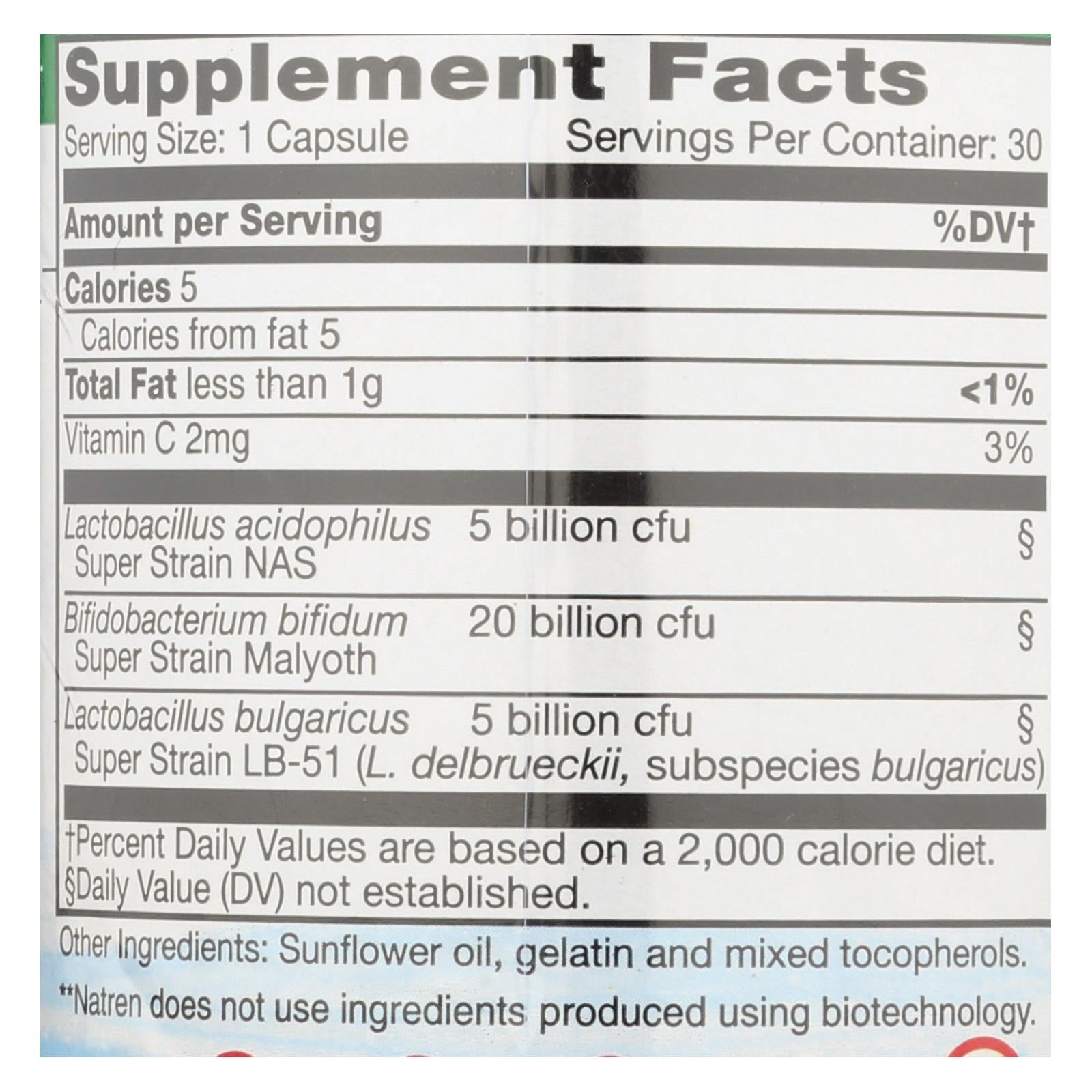 natren healthy trinity probiotic capsules 1 each 30 cap