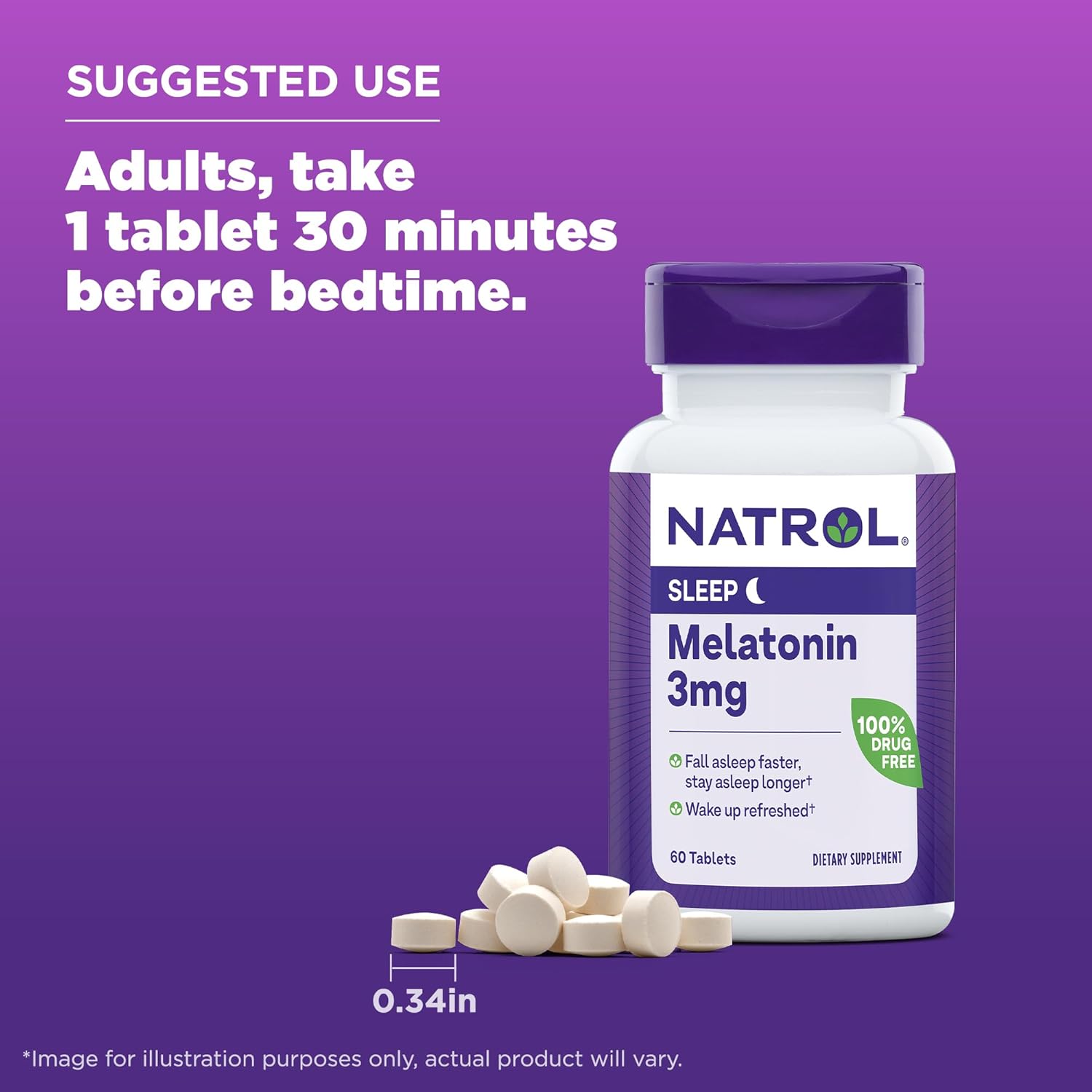 natrol melatonin 3 mg 120 tablets