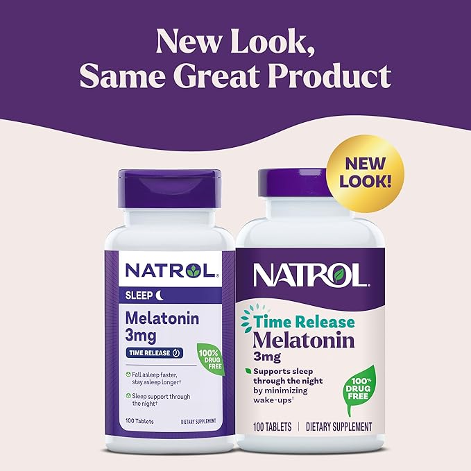 natrol melatonin time release 3 mg 100 tablets