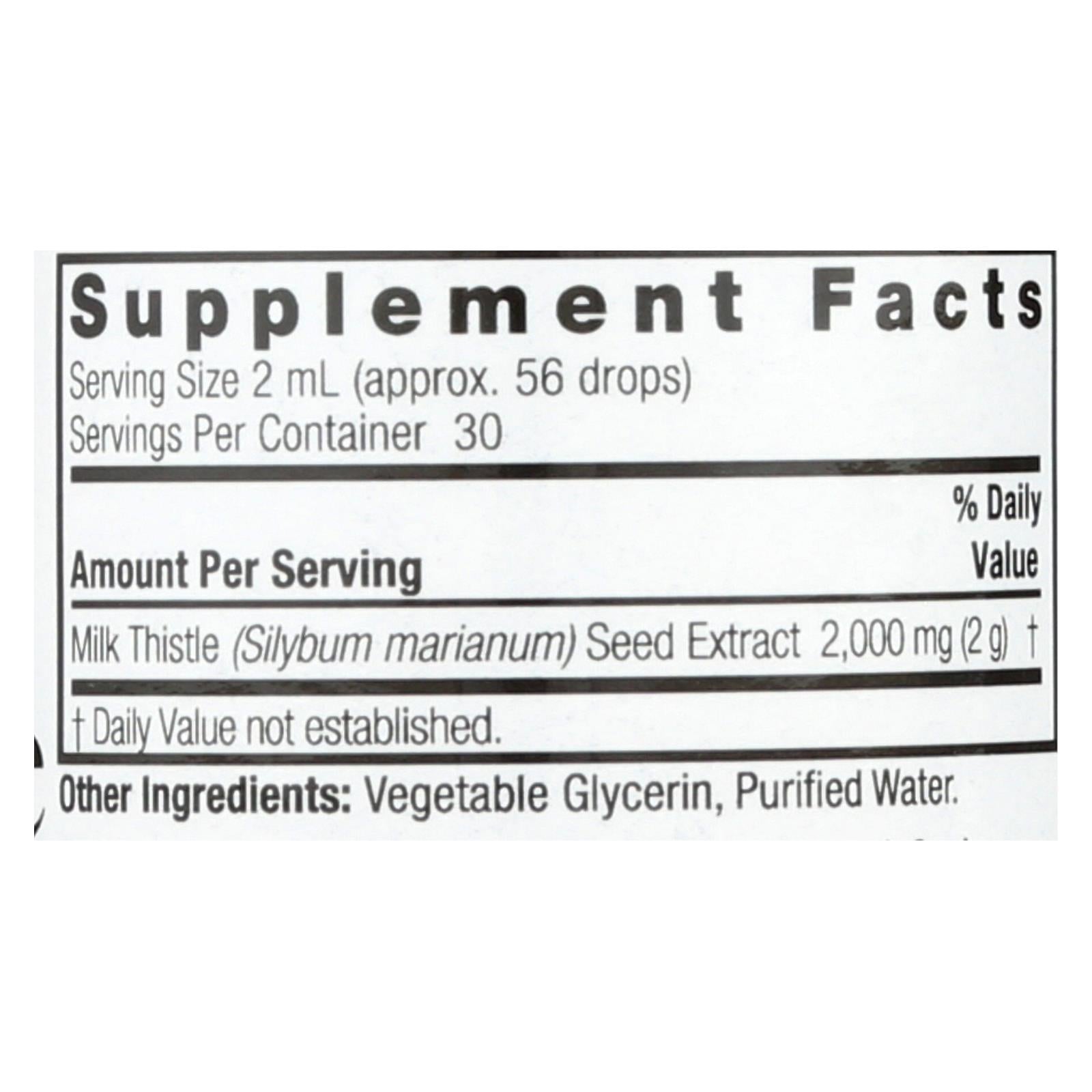 natures answer af milk thistle 1 each 2 fz