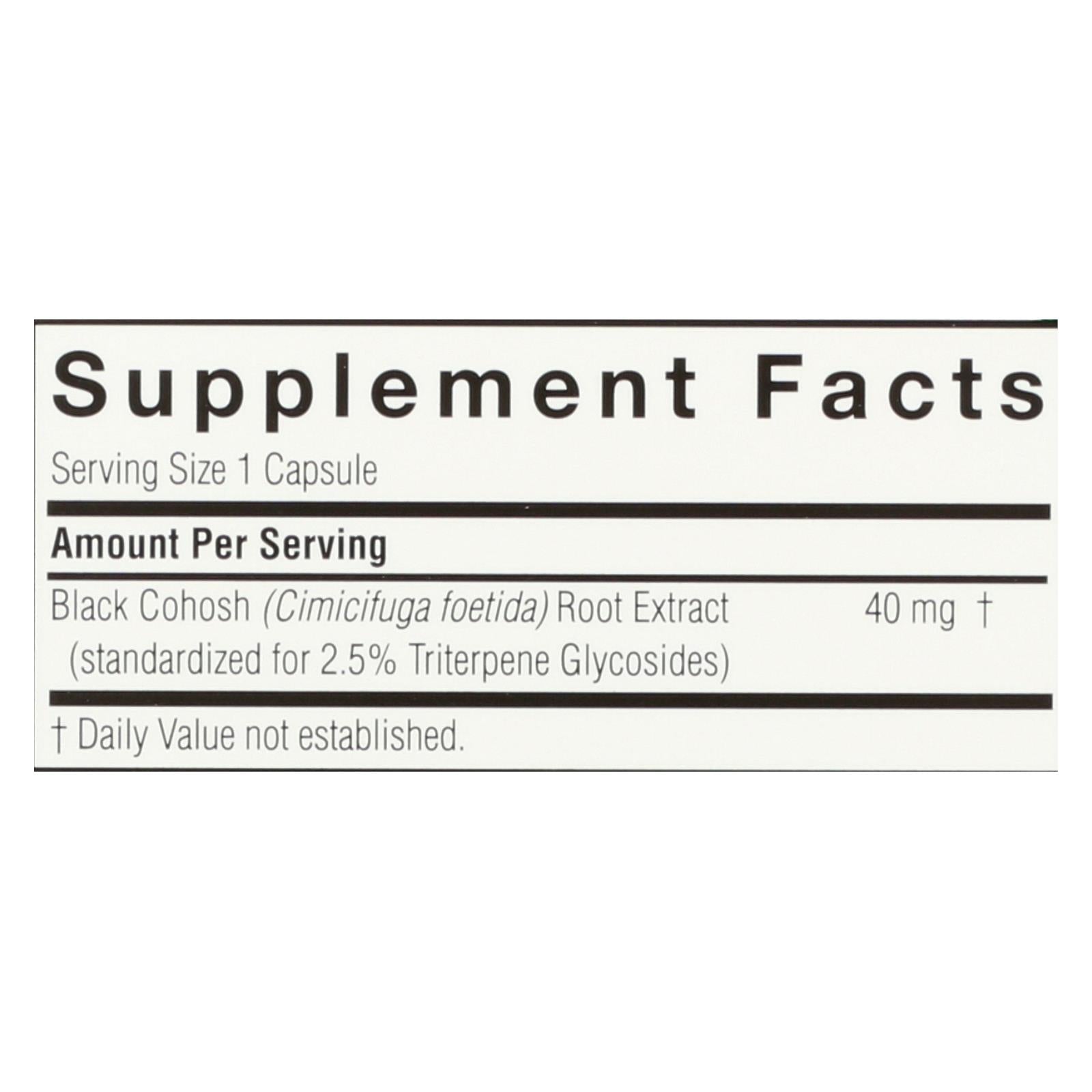 natures answer black cohosh root extract 60 vegetarian capsules