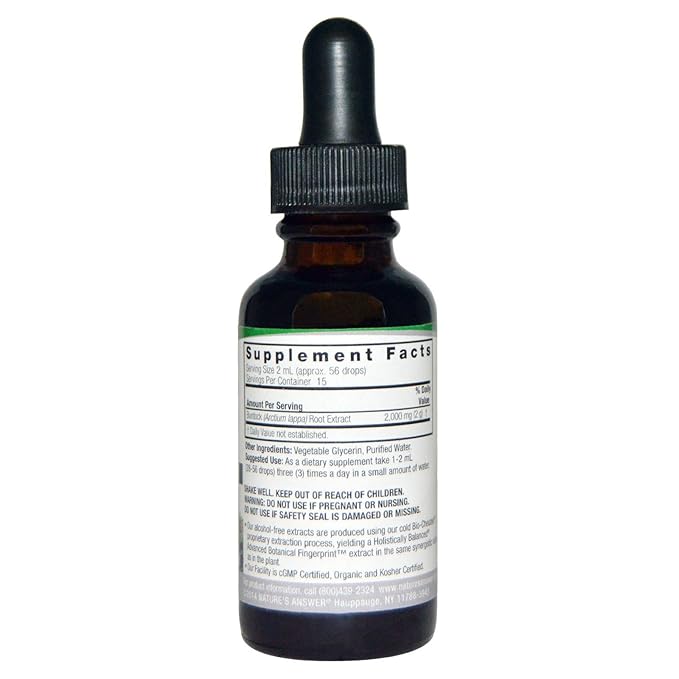 natures answer burdock root 1 fl oz