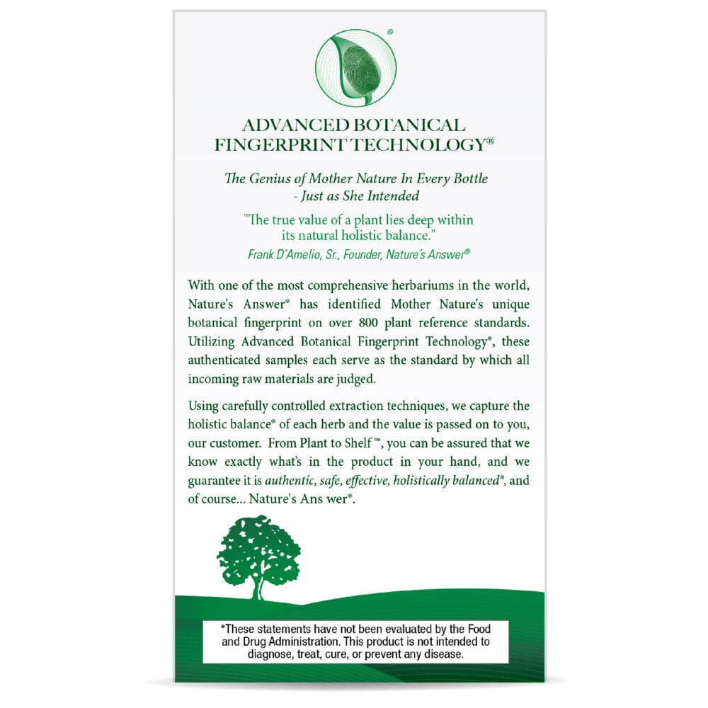 natures answer burdock root 90 vegetarian capsules