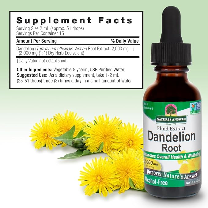 natures answer dandelion root 1 fl oz