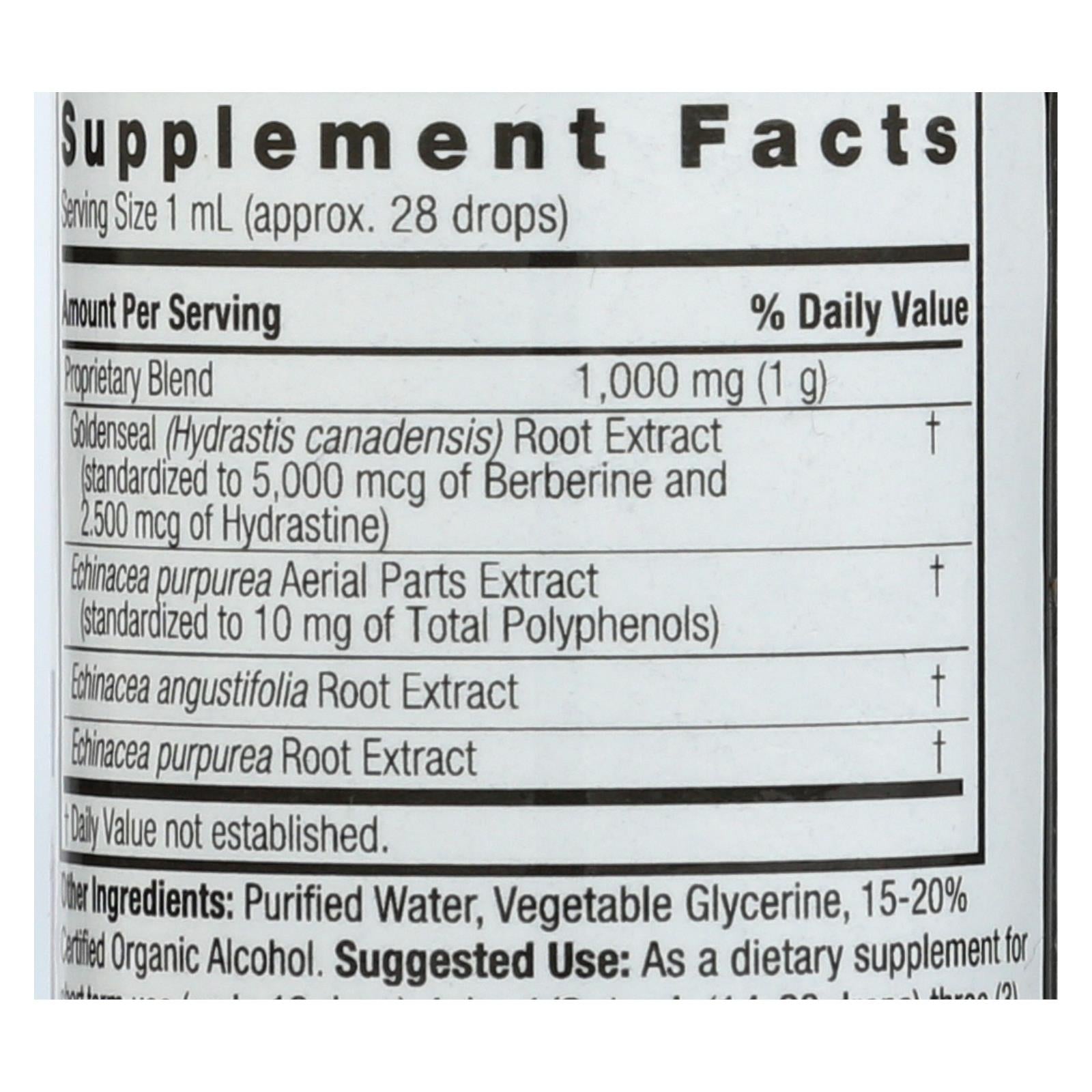 natures answer echinacea and goldenseal 1 oz