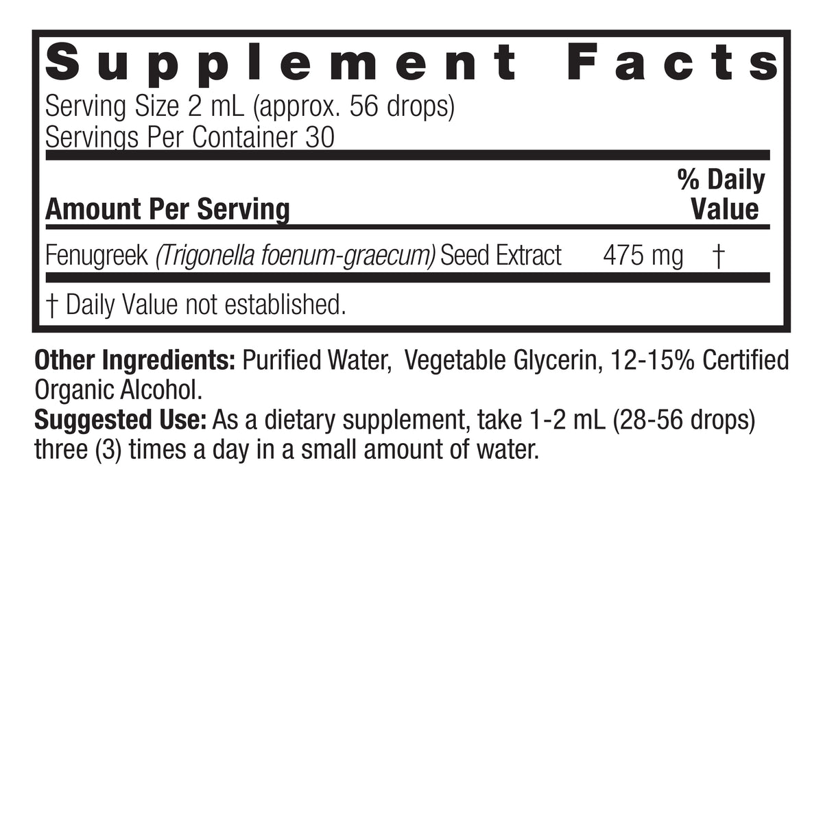 natures answer fenugreek seed 2 fl oz