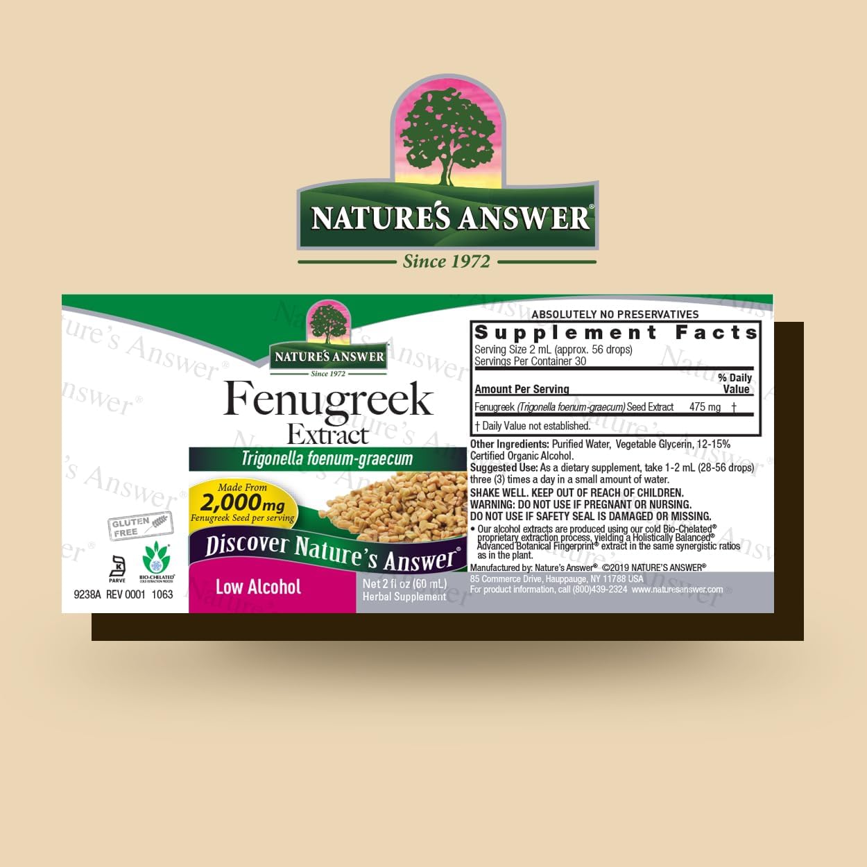 natures answer fenugreek seed 2 fl oz