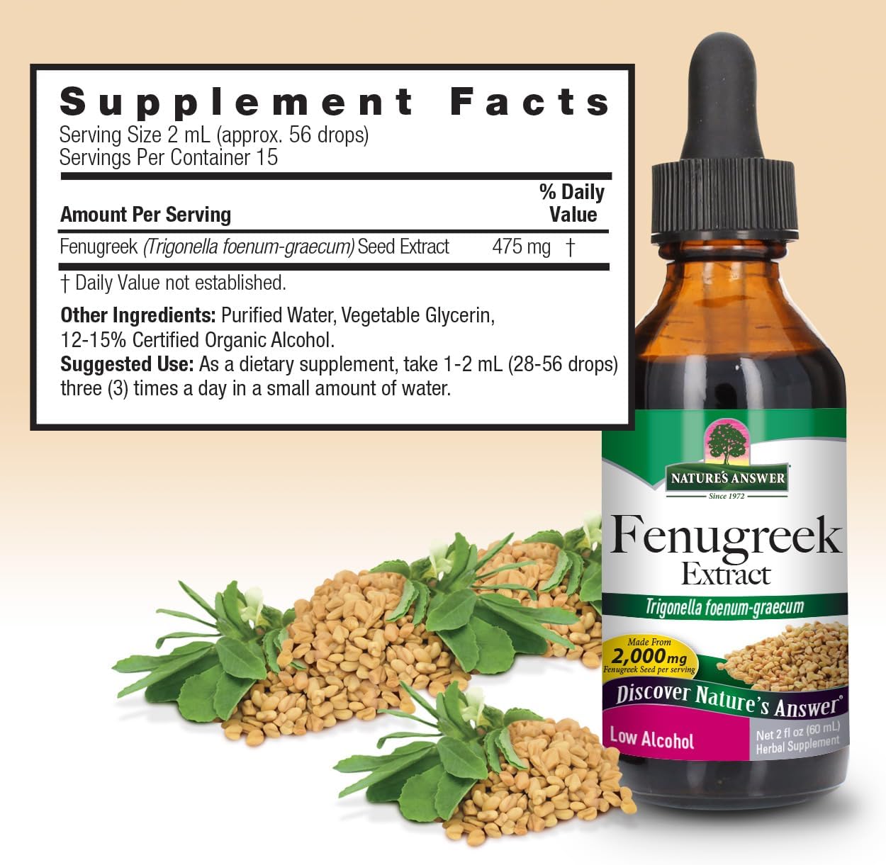 natures answer fenugreek seed 2 fl oz