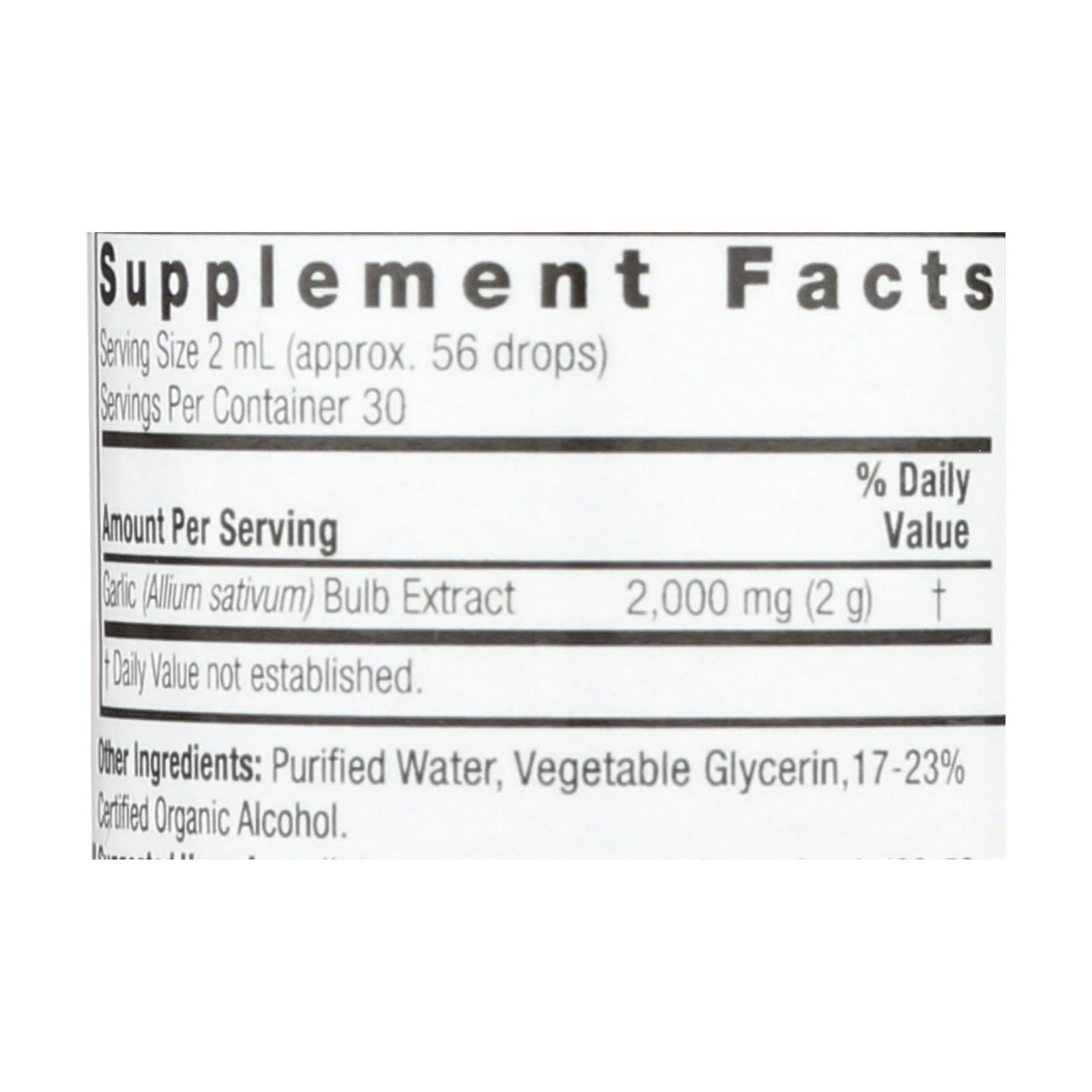 natures answer garlic bulb 1 fl oz