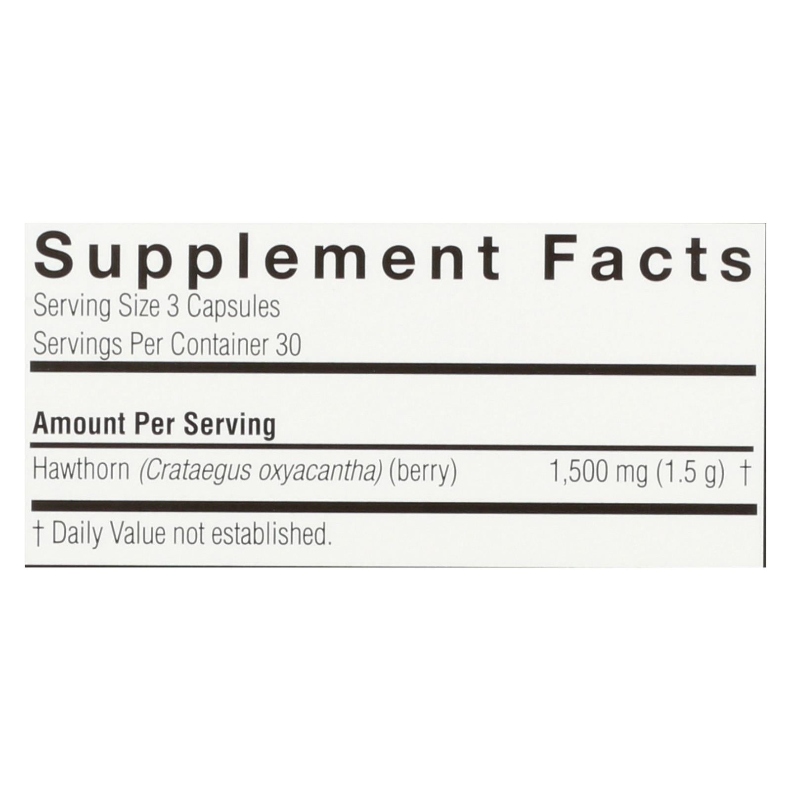 natures answer hawthorn berry 90 vegetarian capsules