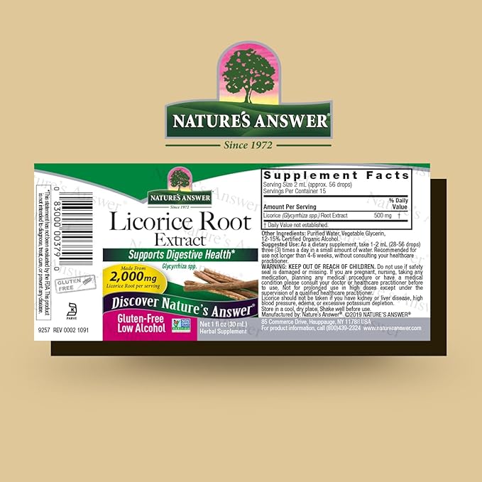 natures answer licorice root 1 oz