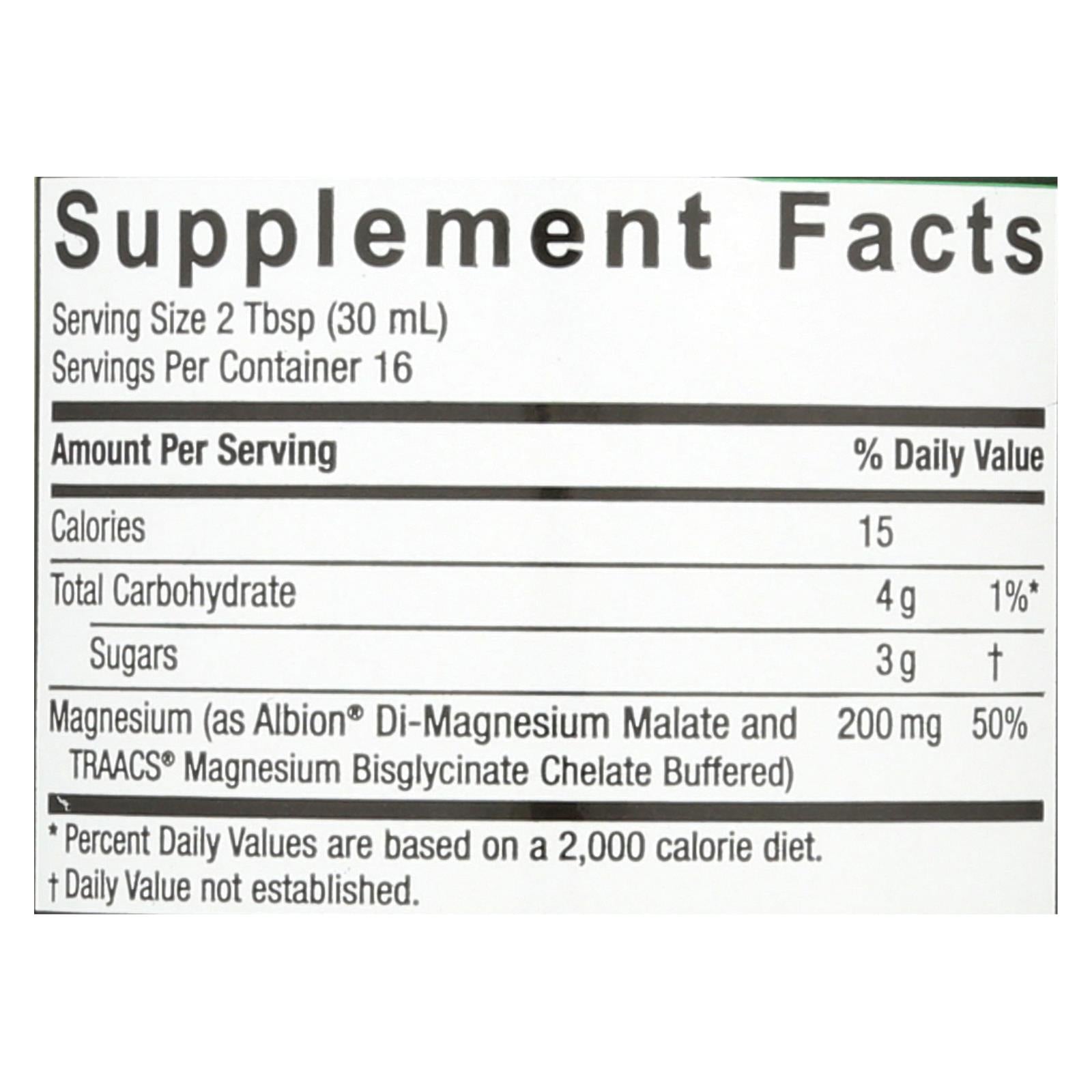 natures answer magnesium malate and glycinate liquid 16 fl oz
