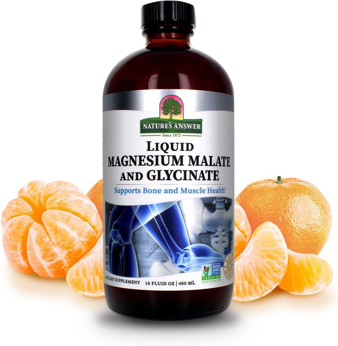 natures answer magnesium malate and glycinate liquid 16 fl oz
