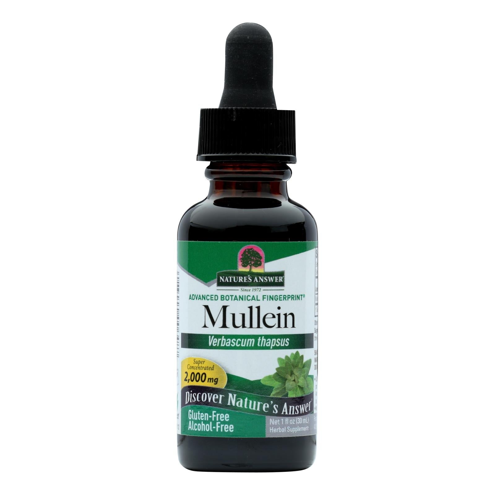 natures answer mullein leaf alcohol free 1 fl oz