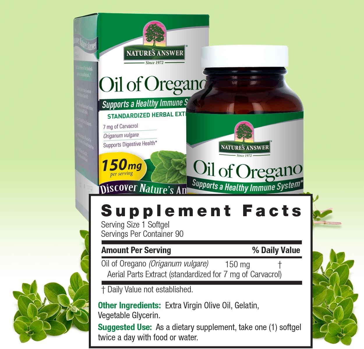 natures answer oil of oregano 90 softgels