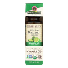 natures answer organic essential oil bergamot 0 5 oz