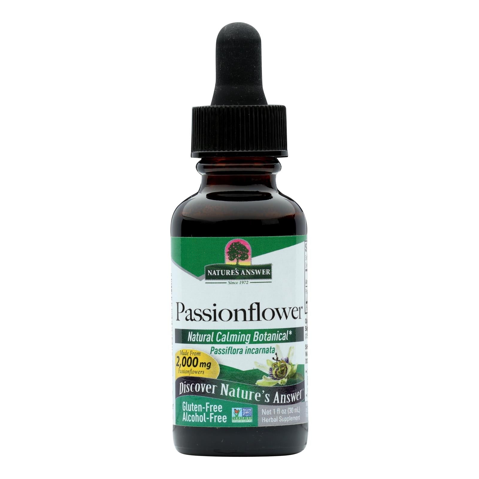 natures answer passionflower herb alcohol free 1 fl oz
