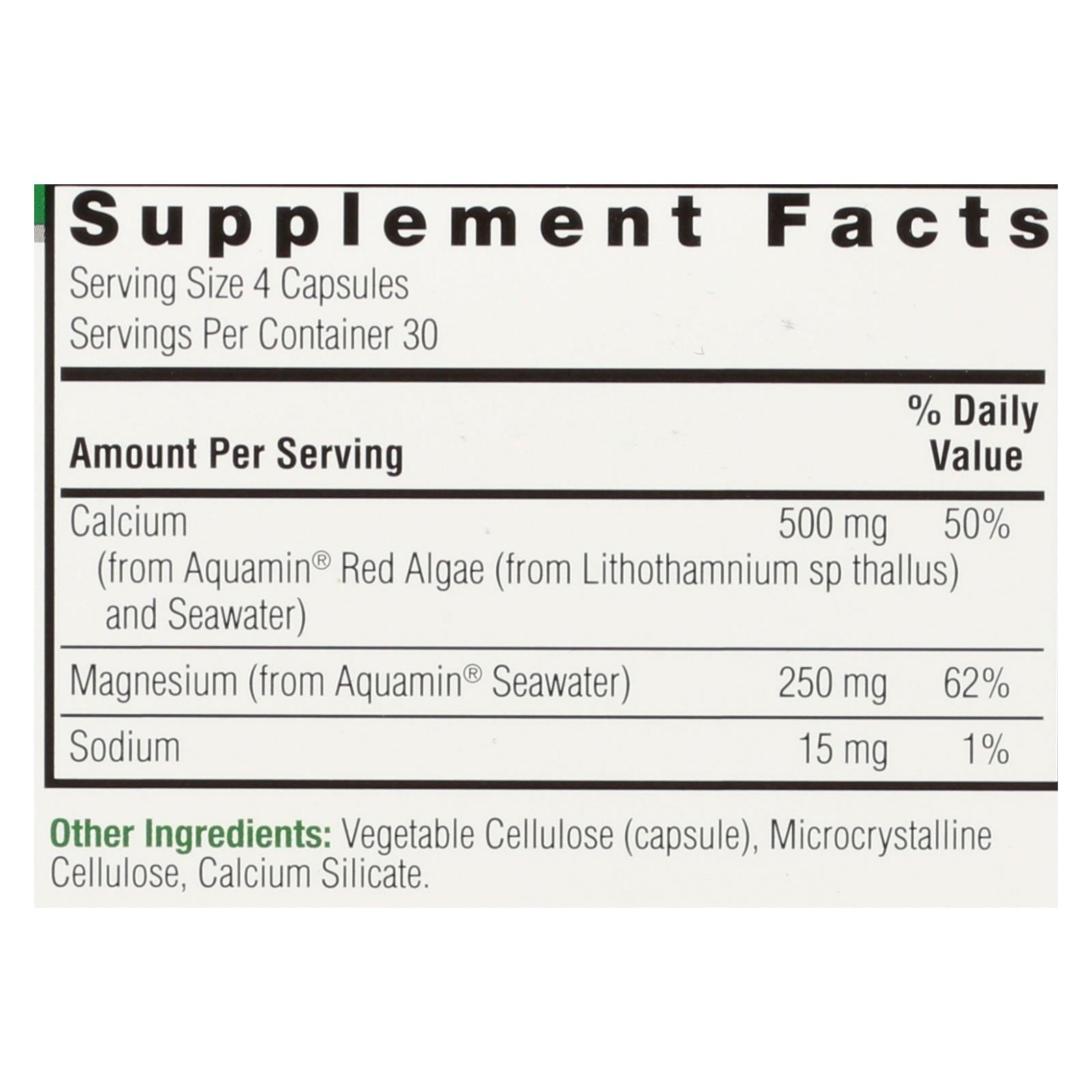 natures answer plant based cal mag dietary supplement 1 each 120 cap