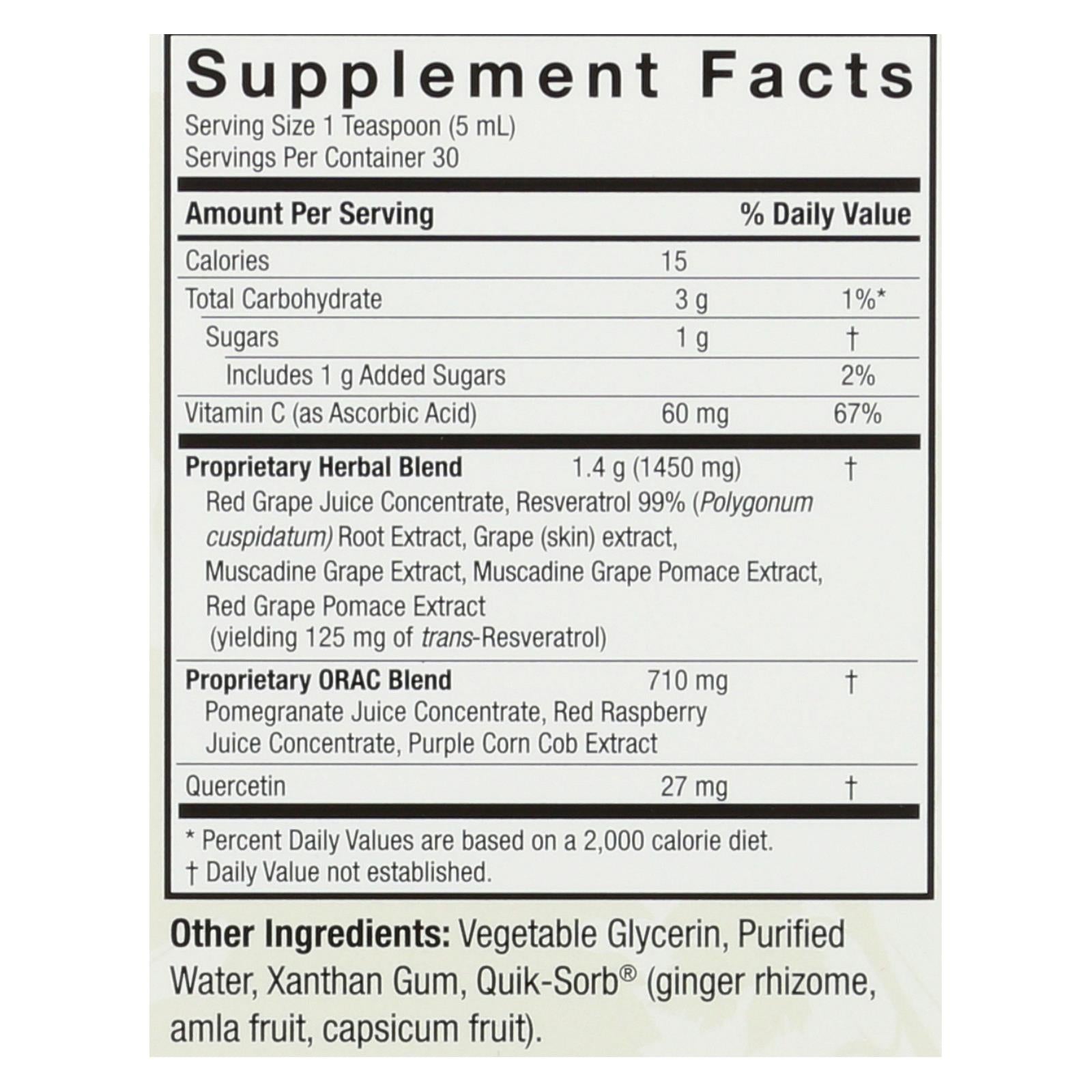 natures answer resveratrol reserve alcohol free 5 fl oz